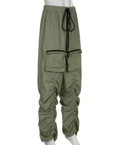Own Saviour Green/Khaki Ruched Jogger Pants New In 19 Own Saviour Green/Khaki Ruched Jogger Pants New In