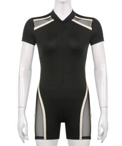 Own Saviour Mesh Racer Playsuit