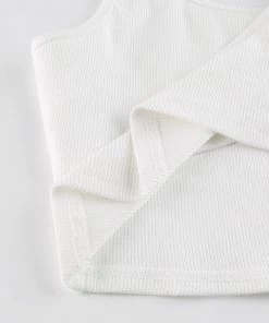 Own Saviour White/Black/Pink/Khaki/Brown Knitted Vest Crop