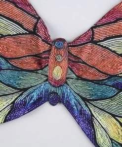 Own Saviour Multicolour Butterfly Halter Crop