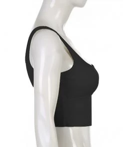 Own Saviour White/Black/Pink/Khaki/Brown Knitted Vest Crop