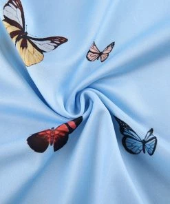 Own Saviour Blue Butterfly Vest Crop New In