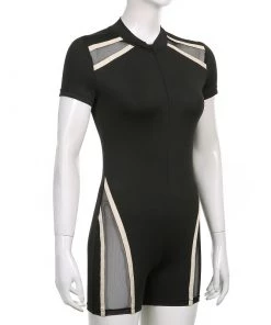 Own Saviour Mesh Racer Playsuit