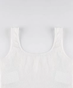 Own Saviour White/Black/Pink/Khaki/Brown Knitted Vest Crop