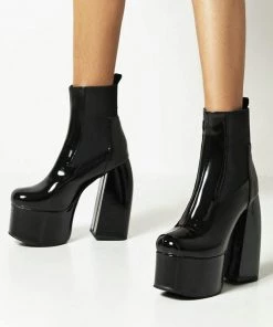 Own Saviour Curve Heel Platform Boots