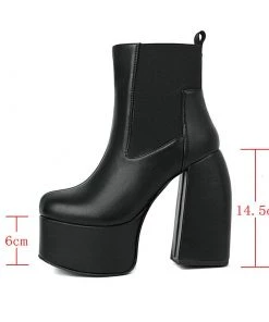 Own Saviour Curve Heel Platform Boots