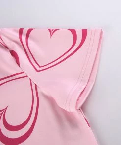 Own Saviour New In Pink Heart Playsuit