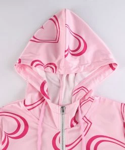 Own Saviour New In Pink Heart Playsuit