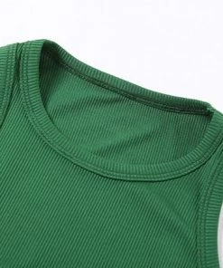 Own Saviour New In Scoop Hem Ribbed Tank Crop