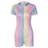 Own Saviour Rainbow Shimmer Playsuit Bodysuits