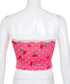 Own Saviour Cherry Pop Cami Crop New In