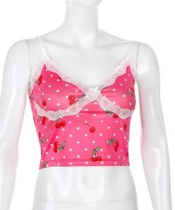 Own Saviour Cherry Pop Cami Crop New In