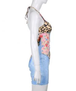 Own Saviour Dresses + Sets Mixed Print Halter Dress