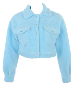 Own Saviour Light Blue Wool Jacket Jackets