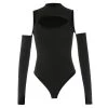 Own Saviour Bodysuits Cold Shoulder Cut Out Bodysuit