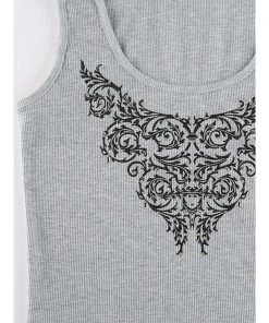 Own Saviour Royal Print Vest Crop