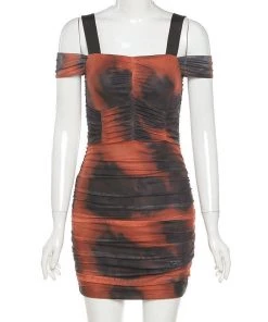 Own Saviour Dusk Ruched Mini Dress