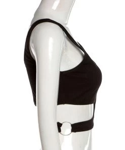 Own Saviour Cut Out Ring Vest Crop