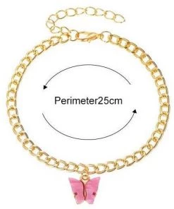Own Saviour Accessories Butterfly Dangle Ankle Chain