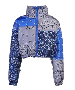 Own Saviour Jackets Paisley Bandana Puffer Jacket