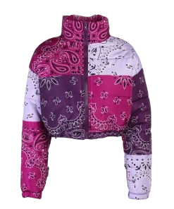 Own Saviour Jackets Paisley Bandana Puffer Jacket