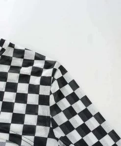 Own Saviour Checkerboard Cropped Top
