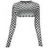 Own Saviour Checkerboard Cropped Top