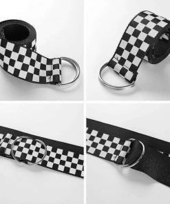 Own Saviour Accessories Checkerboard Long Belt