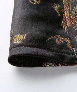 Own Saviour Chinese-Style Halter Backless Crop Tees + Tops