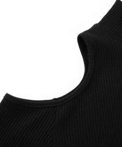 Own Saviour Cold Shoulder Zipper Bodysuit Bodysuits