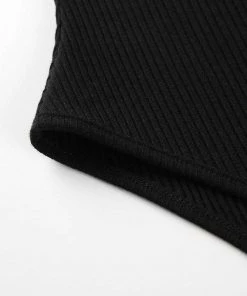 Own Saviour Cold Shoulder Zipper Bodysuit Bodysuits