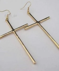 Own Saviour Cross Drop Earrings