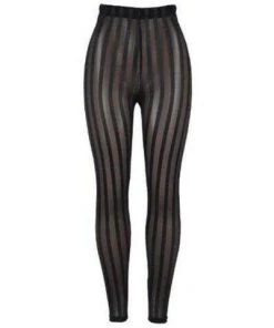 Own Saviour Sheer Striped Leggings Pants