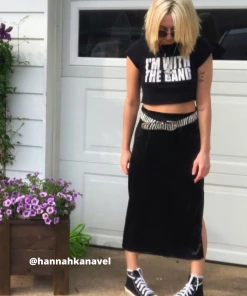 Own Saviour Satin Midi Skirt