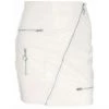 Own Saviour Skirts Ice Diagonal Zip Faux Leather Skirt