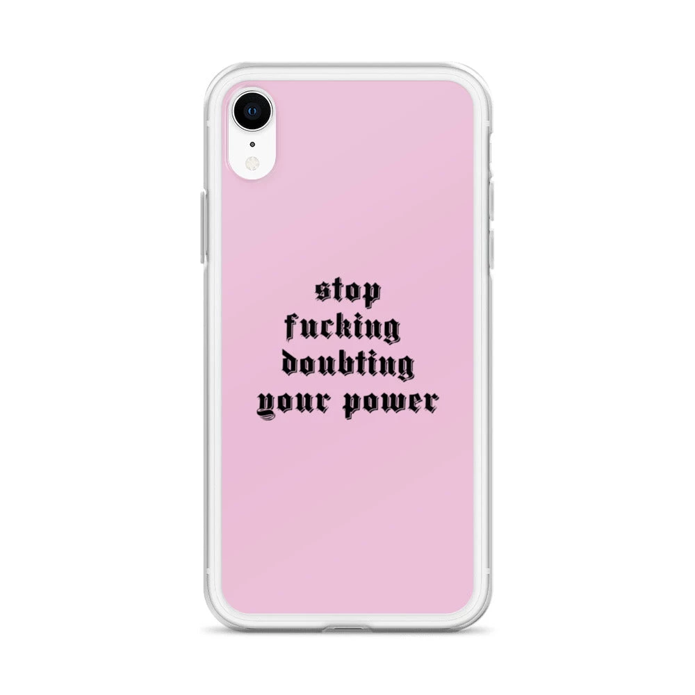 Own Saviour IPhone Cases Pink Stop F*cking Doubting Your Power IPhone Case 14 Own Saviour IPhone Cases Pink Stop F*cking Doubting Your Power IPhone Case