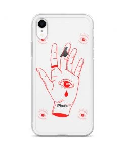Own Saviour IPhone Cases Red Outline All Seeing Eye IPhone Case