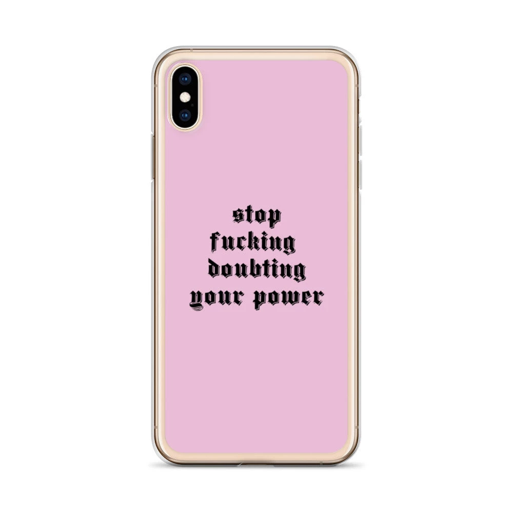 Own Saviour IPhone Cases Pink Stop F*cking Doubting Your Power IPhone Case 16 Own Saviour IPhone Cases Pink Stop F*cking Doubting Your Power IPhone Case