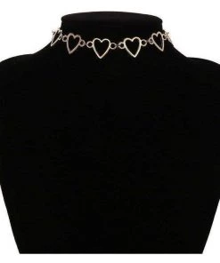 Own Saviour Joined Heart Choker Necklace