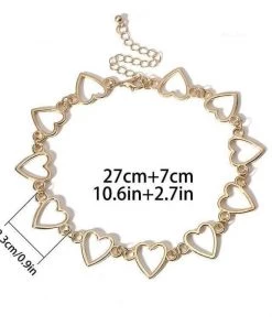 Own Saviour Joined Heart Choker Necklace