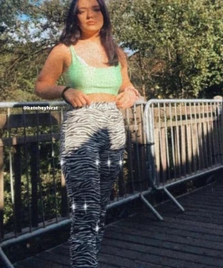 Own Saviour Zebra Flared Pants