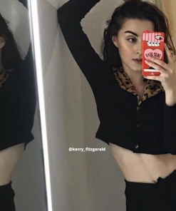 Own Saviour Tees + Tops Leopard Collar Top