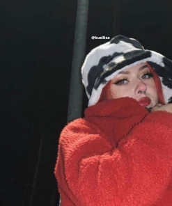 Own Saviour Faux Fur Cow Bucket Hat