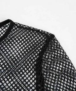 Own Saviour Long Sleeve Mesh Crop Tees + Tops