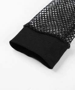 Own Saviour Long Sleeve Mesh Crop Tees + Tops