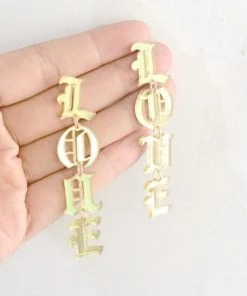 Own Saviour Love Drop Earrings