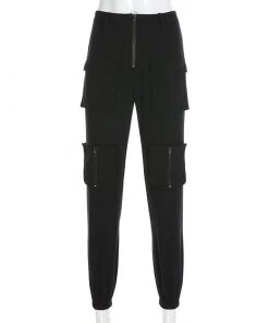 Own Saviour Black Cargo Pants