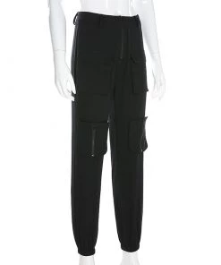 Own Saviour Black Cargo Pants