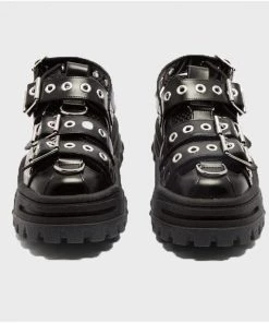 Own Saviour Shoes Rivet Buckle Platform Sandals