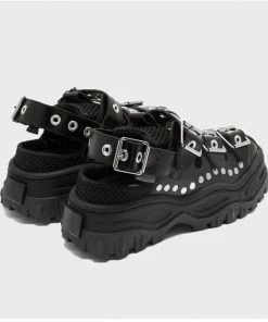 Own Saviour Shoes Rivet Buckle Platform Sandals 5 Own Saviour Shoes Rivet Buckle Platform Sandals